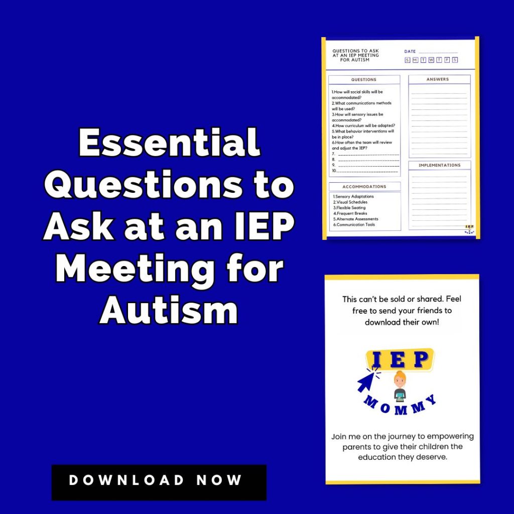 Essential Questions to Ask at an IEP Meeting for Autism
